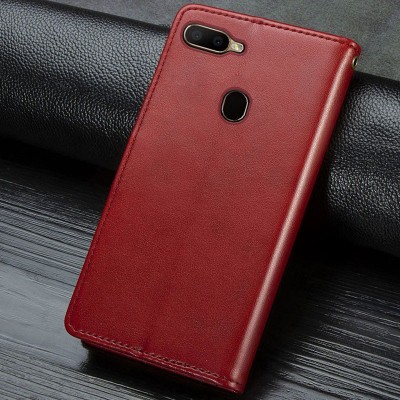 Кожаный чехол книжка GETMAN Gallant (PU) для Oppo A5s / Oppo A12 Красный