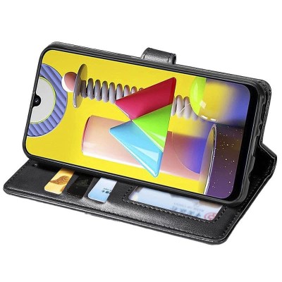 Кожаный чехол книжка GETMAN Gallant (PU) для Realme C11 (2021) Черный