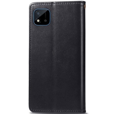 Кожаный чехол книжка GETMAN Gallant (PU) для Realme C11 (2021) Черный