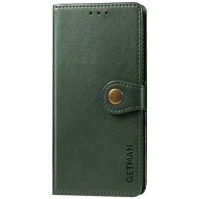 Кожаный чехол книжка GETMAN Gallant (PU) для Samsung Galaxy A21s Зеленый Кожаный чехол книжка GETMAN Gallant (PU) для Samsung Galaxy A21s Зеленый