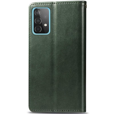 Кожаный чехол книжка GETMAN Gallant (PU) для Samsung Galaxy A52 4G / A52 5G Зеленый