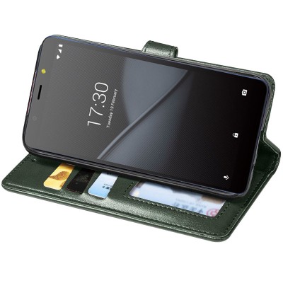 Кожаный чехол книжка GETMAN Gallant (PU) для TECNO POP 2F Зеленый