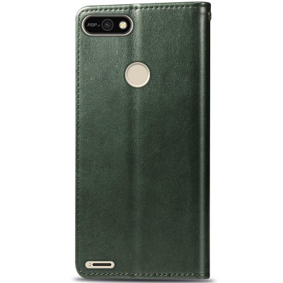 Кожаный чехол книжка GETMAN Gallant (PU) для TECNO POP 2F Зеленый