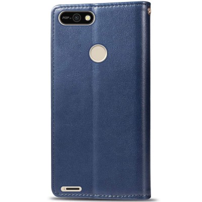 Кожаный чехол книжка GETMAN Gallant (PU) для TECNO POP 2F Синий
