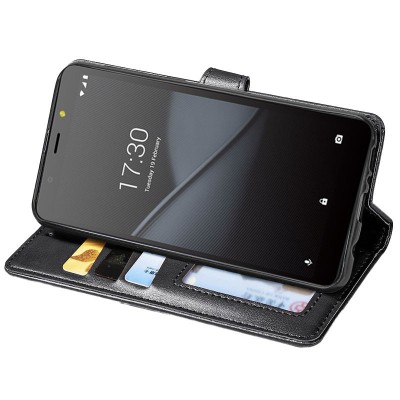 Кожаный чехол книжка GETMAN Gallant (PU) для TECNO POP 2F Черный