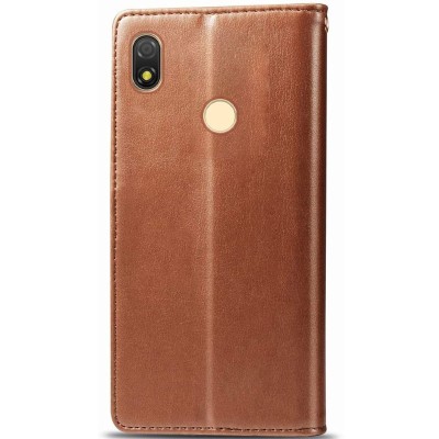 Кожаный чехол книжка GETMAN Gallant (PU) для TECNO POP 3 Коричневый