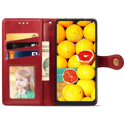 Кожаный чехол книжка GETMAN Gallant (PU) для TECNO POP 4 Pro Красный