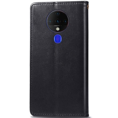 Кожаный чехол книжка GETMAN Gallant (PU) для TECNO Spark 6 Черный