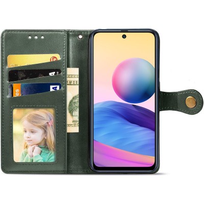 Купити Кожаный чехол книжка GETMAN Gallant (PU) для TECNO Spark 7 Зеленый