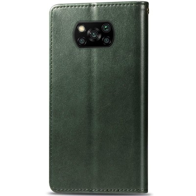 Кожаный чехол книжка GETMAN Gallant (PU) для Xiaomi Poco X3 NFC / Poco X3 Pro Зеленый Кожаный чехол книжка GETMAN Gallant (PU) для Xiaomi Poco X3 NFC / Poco X3 Pro Зеленый