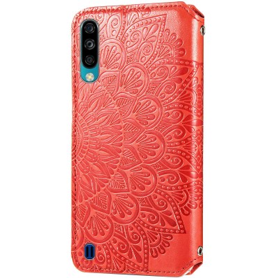 Кожаный чехол книжка GETMAN Mandala (PU) для ZTE Blade A7 (2020) Красный