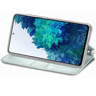 Кожаный чехол книжка GETMAN Mandala (PU) для ZTE Blade A7 (2020) Серый