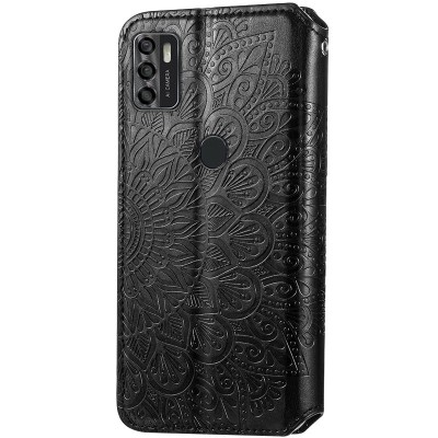 Кожаный чехол книжка GETMAN Mandala (PU) для ZTE Blade A7s (2020) Черный