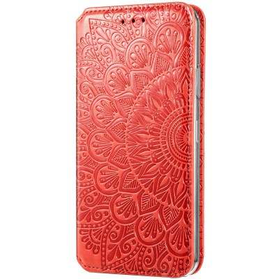 Кожаный чехол книжка GETMAN Mandala (PU) для ZTE Blade V2020 Smart Красный Кожаный чехол книжка GETMAN Mandala (PU) для ZTE Blade V2020 Smart Красный