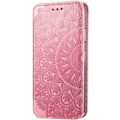 Кожаный чехол книжка GETMAN Mandala (PU) для ZTE Blade V2020 Smart Розовый