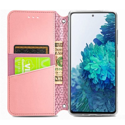 Кожаный чехол книжка GETMAN Mandala (PU) для ZTE Blade V2020 Smart Розовый