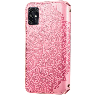 Кожаный чехол книжка GETMAN Mandala (PU) для ZTE Blade V2020 Smart Розовый