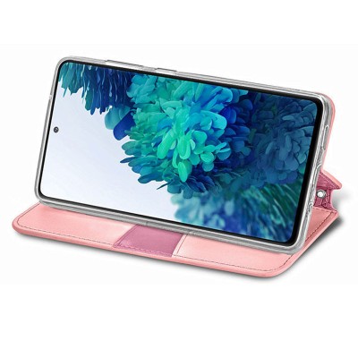 Кожаный чехол книжка GETMAN Mandala (PU) для ZTE Blade V2020 Smart Розовый