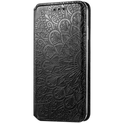 Кожаный чехол книжка GETMAN Mandala (PU) для ZTE Blade V2020 Smart Черный Кожаный чехол книжка GETMAN Mandala (PU) для ZTE Blade V2020 Smart Черный