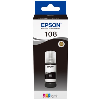 Контейнер c чернилами Epson 108 EcoTank L8050/L18050 black (C13T09C14A)