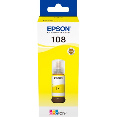 Контейнер c чернилами Epson 108 EcoTank L8050/L18050 yellow (C13T09C44A)