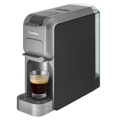 Кофеварка Catler капсульная Porto, 0.8л, капсулы, молотый кофе, черно-серый (ES700PORTOBG)