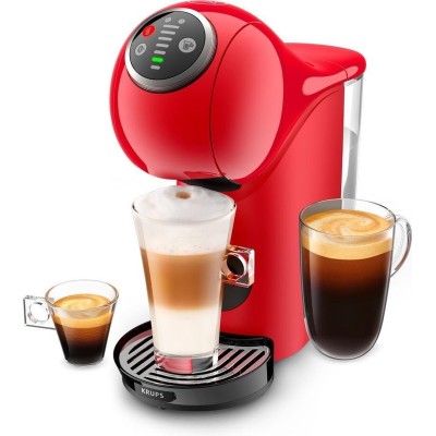 Кофеварка Krups капсульная Dolce Gusto Genio S Plus 0.8л, капсулы, сенсорное управление, красный (KP340510)