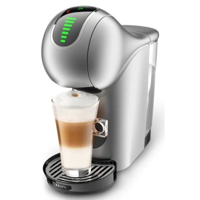 Кофеварка Krups капсульная Dolce Gusto Genio S Touch 0.8л, капсулы, сенсорное управление, серебристый (KP440E10)