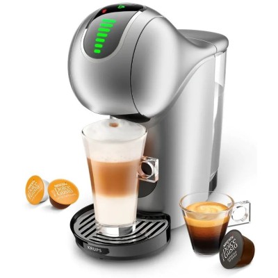 Кофеварка Krups капсульная Dolce Gusto Genio S Touch 0.8л, капсулы, сенсорное управление, серебристый (KP440E10)