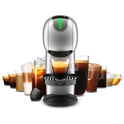 Кофеварка Krups капсульная Dolce Gusto Genio S Touch 0.8л, капсулы, сенсорное управление, серебристый (KP440E10)