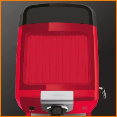 Кофеварка Krups рожковая Opio 1.5л, молотый, ручной капучинатор, подогрев чашек, красный (XP320530)