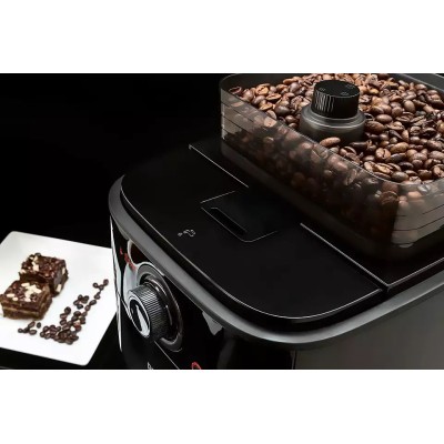 Кофеварка Philips капельная Grind & Brew, 1.2л, молотый+зерна, черно-металл (HD7767/00)