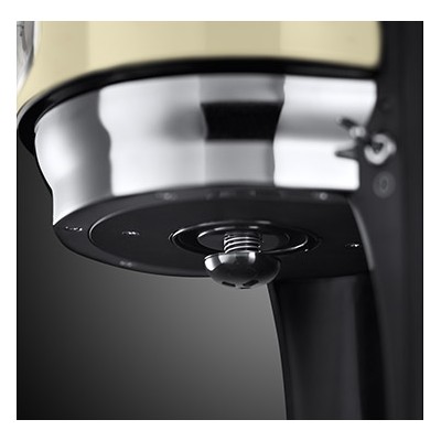Купити Кофеварка Russell Hobbs капельная Retro, 1.25л, молотый, ретро шкала, черно-бежевый (21702-56)