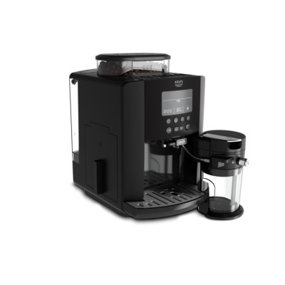 Кофемашина Krups Arabica, 1.7л, зерно, автомат.капуч, аторец.-5, свой рецепт, черный (EA819N10)