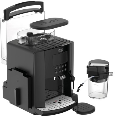 Кофемашина Krups Arabica, 1.7л, зерно, автомат.капуч, аторец.-5, свой рецепт, черный (EA819N10)