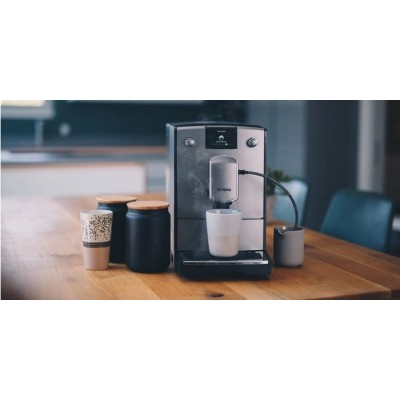 Кофемашина Nivona CafeRomatica 2.2л, зерно + молоко, автомат.капучинатор, авторецептов - 5, серебристый (NICR695)
