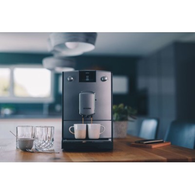 Кофемашина Nivona CafeRomatica 2.2л, зерно + молоко, автомат.капучинатор, авторецептов - 5, серебристый (NICR695)