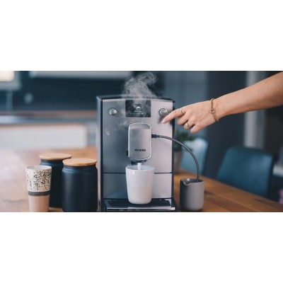 Кофемашина Nivona CafeRomatica 2.2л, зерно + молоко, автомат.капучинатор, авторецептов - 5, серебристый (NICR695)