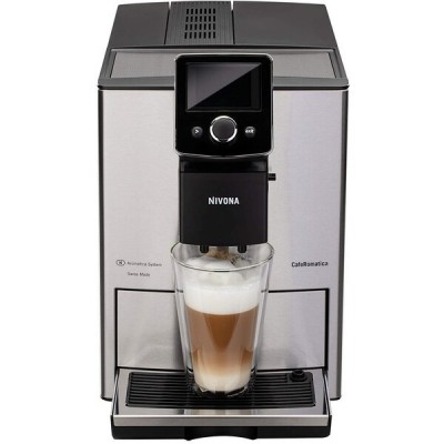 Кофемашина NIVONA CafeRomatica 2.2л, зерно + молоко, автомат.капучинатор, аторецептов - 9, металл (NICR825)