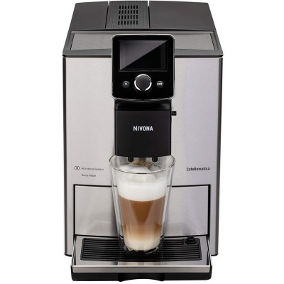 Кофемашина NIVONA CafeRomatica 2.2л, зерно + молоко, автомат.капучинатор, аторецептов - 9, металл (NICR825)