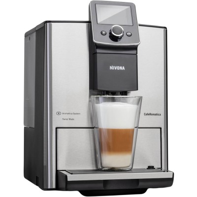 Кофемашина NIVONA CafeRomatica 2.2л, зерно + молоко, автомат.капучинатор, аторецептов - 9, металл (NICR825)