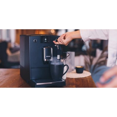 Кофемашина Nivona CafeRomatica 2.2л, зерно + молоко, авторецептов - 5, черный (NICR550)