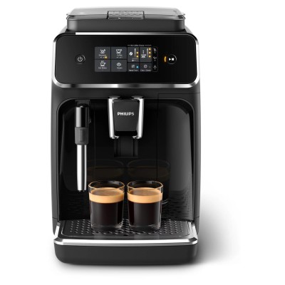 Кофемашина Philips Series 2200, 1.8л, зерно+мол., ручной капуч, авторецептов -2, черный (EP2224/40)
