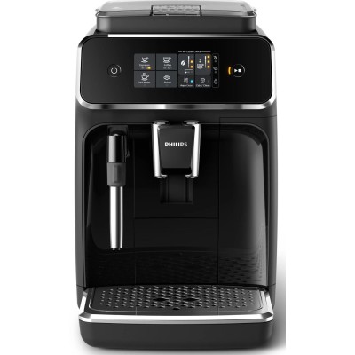 Кофемашина Philips Series 2200, 1.8л, зерно+мол., ручной капуч, авторецептов -2, черный (EP2224/40)