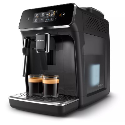 Кофемашина Philips Series 2200, 1.8л, зерно+мол., ручной капуч, авторецептов -2, черный (EP2224/40)