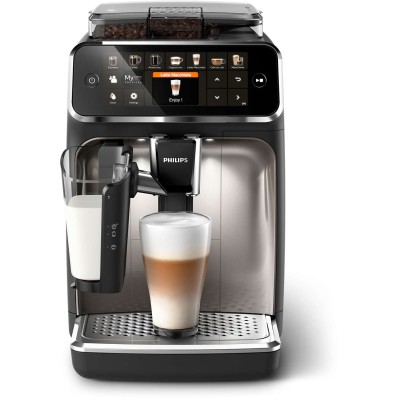 Кофемашина Philips Series 5400 1.8л, зерно + молоко, автомат.капучинатор, авторецептов - 12, черный (EP5447/90)