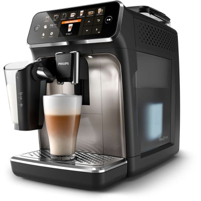 Кофемашина Philips Series 5400 1.8л, зерно + молоко, автомат.капучинатор, авторецептов - 12, черный (EP5447/90)