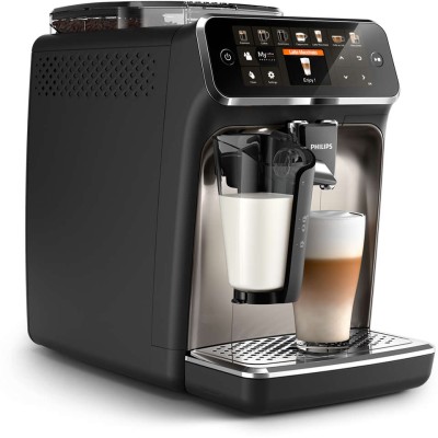 Кофемашина Philips Series 5400 1.8л, зерно + молоко, автомат.капучинатор, авторецептов - 12, черный (EP5447/90)