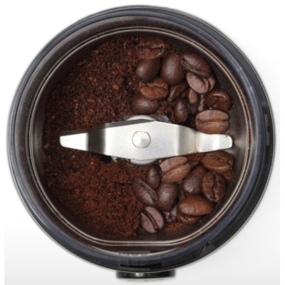 Кофемолка Gorenje роторная 150Вт, объем зерен-60г, металл, черно-серебристый (SMK150E)