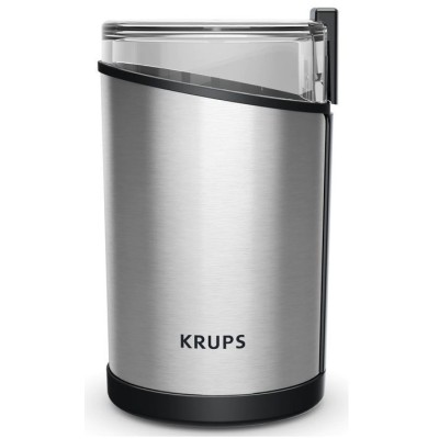 Кофемолка Krups роторная 200Вт, объем зерен-85г, пластик/металл, черный (GX204D10)